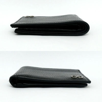 Gucci Bifold Wallet Black Silver Leather