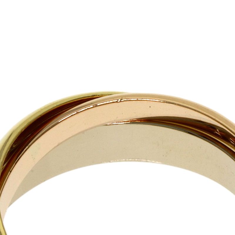 Cartier Trinity 48 Ring 18k Yellow Gold 18k White Pink