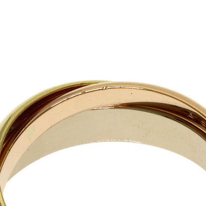 Cartier Trinity 48 Ring 18k Yellow Gold 18k White Pink
