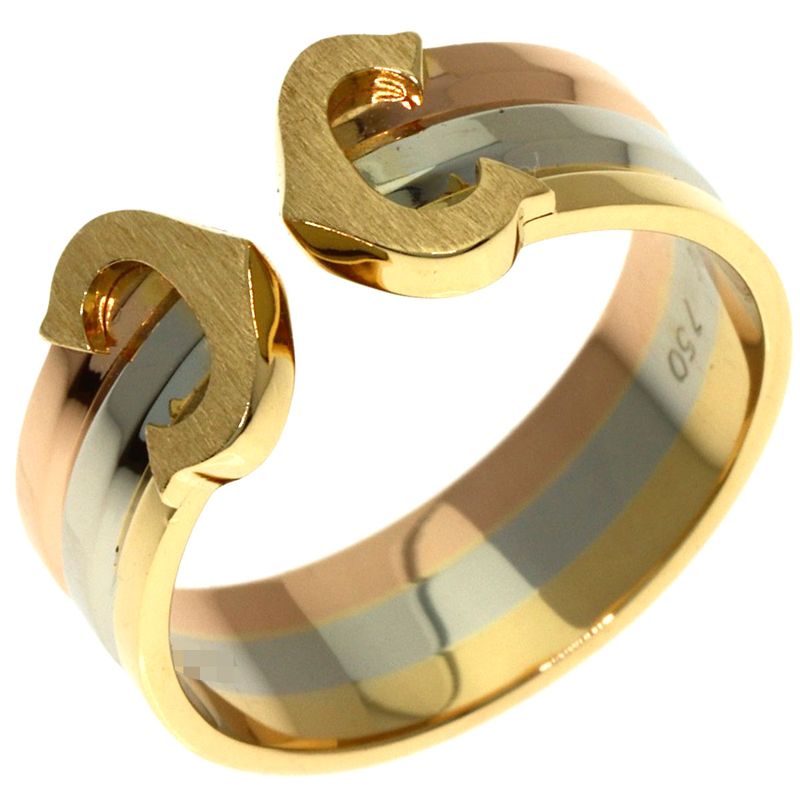Cartier 49 Ring 18k Yellow Gold 18k White Pink