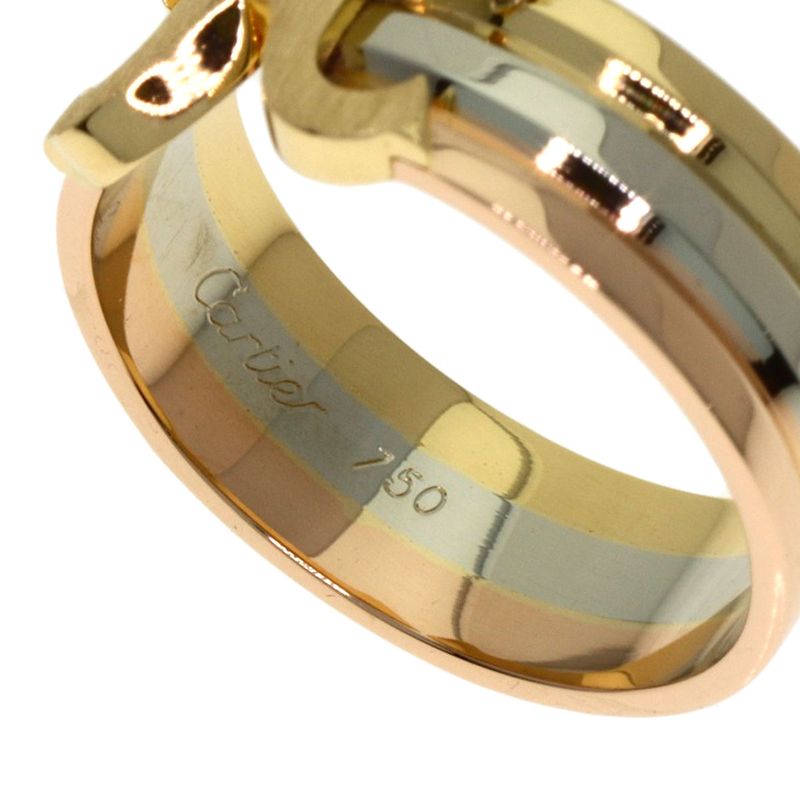 Cartier 49 Ring 18k Yellow Gold 18k White Pink