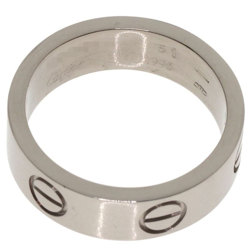 Cartier Love Ring 51 18k White Gold