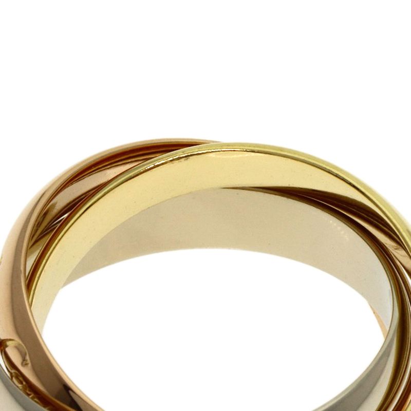 Cartier Trinity 48 Ring 18k Yellow Gold 18k White Pink
