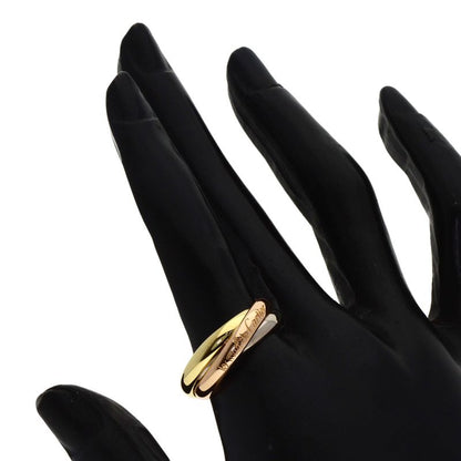 Cartier Trinity 58 Ring 18k Yellow Gold 18k White Pink