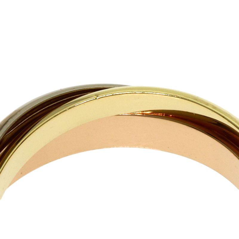 Cartier Trinity 58 Ring 18k Yellow Gold 18k White Pink