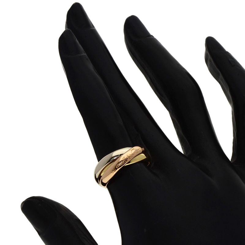 Cartier Trinity 51 Ring 18k Yellow Gold 18k White Pink