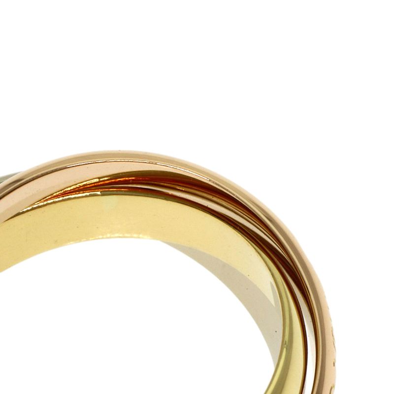 Cartier Trinity 51 Ring 18k Yellow Gold 18k White Pink