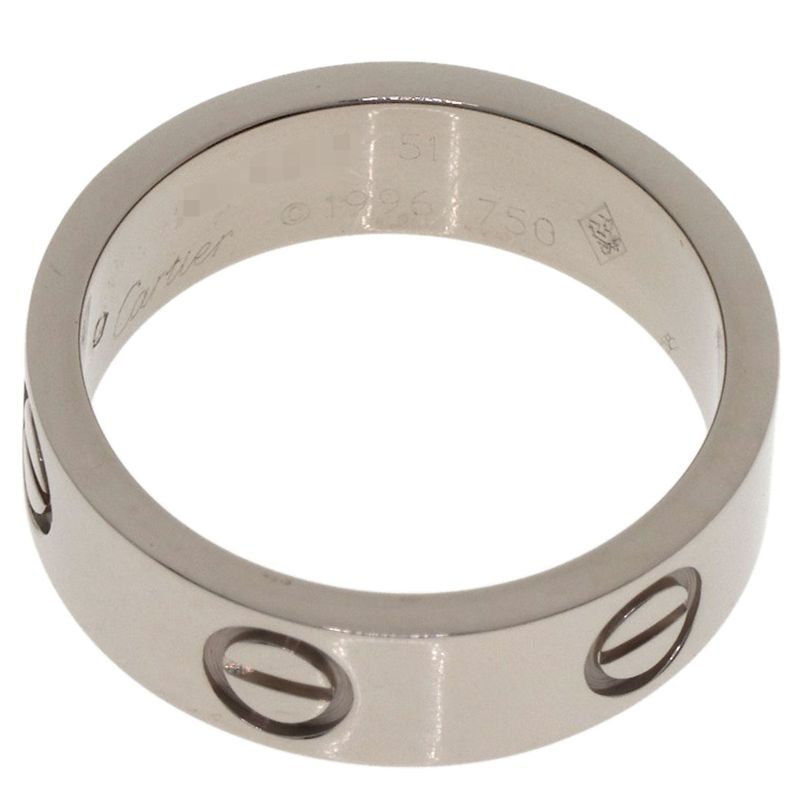 Cartier Love Ring 51 18k White Gold