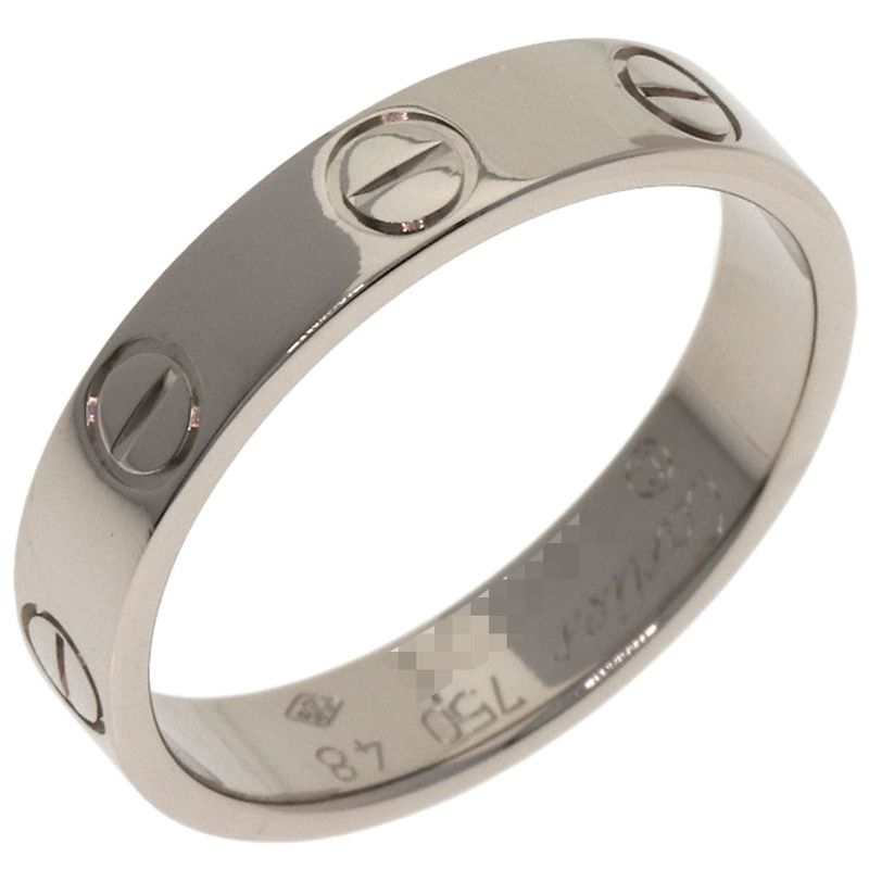 Cartier Mini Love Ring 48 18k White Gold