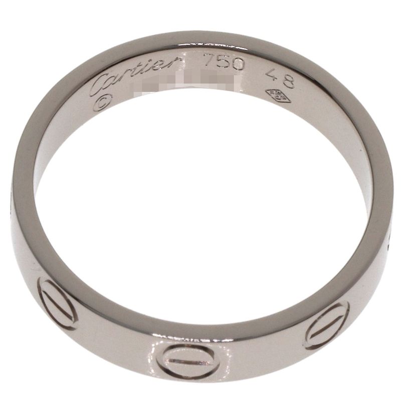 Cartier Mini Love Ring 48 18k White Gold
