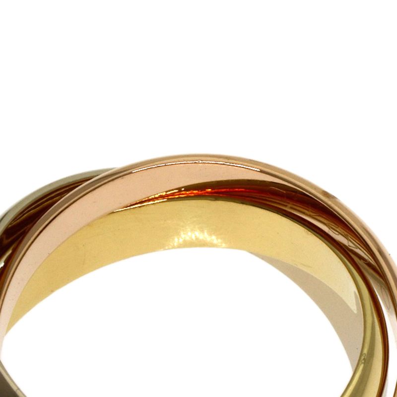 Cartier Trinity 49 Ring 18k Yellow Gold 18k White Pink