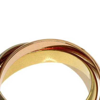 Cartier Trinity 49 Ring 18k Yellow Gold 18k White Pink