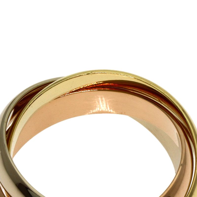Cartier Trinity 49 Ring 18k Yellow Gold 18k White Pink