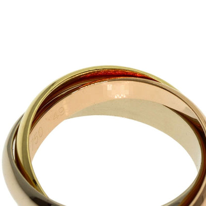 Cartier Trinity 49 Ring 18k Yellow Gold 18k White Pink