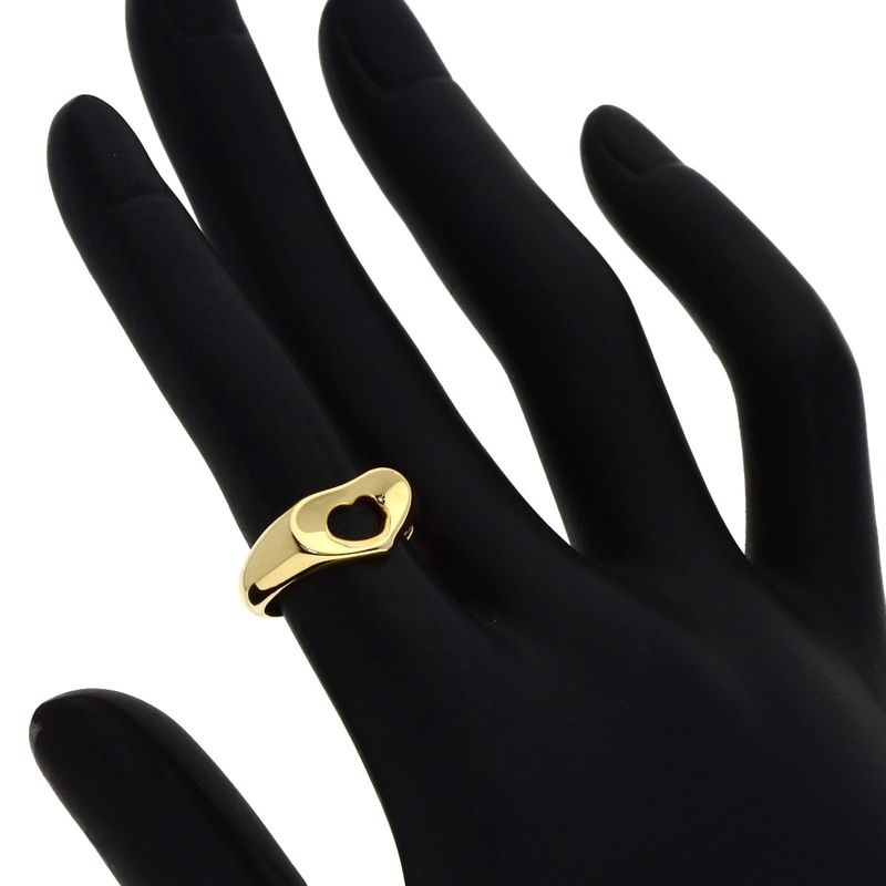 Tiffany & Co Open Heart Ring 18k Yellow Gold