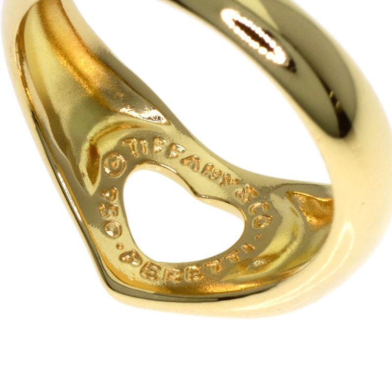 Tiffany & Co Open Heart Ring 18k Yellow Gold