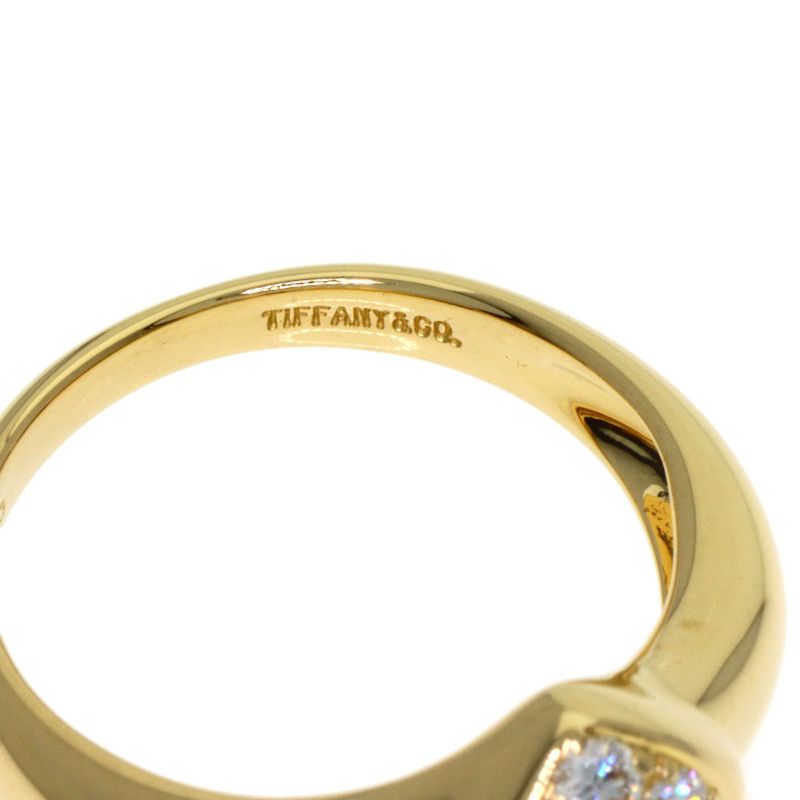 Tiffany & Co Heart Diamond Ring 18k Yellow Gold