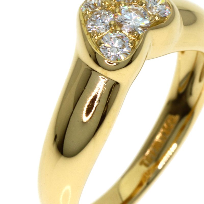 Tiffany & Co Heart Diamond Ring 18k Yellow Gold