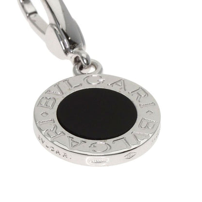 Bvlgari Onyx Charm Pendant Top 18k White Gold