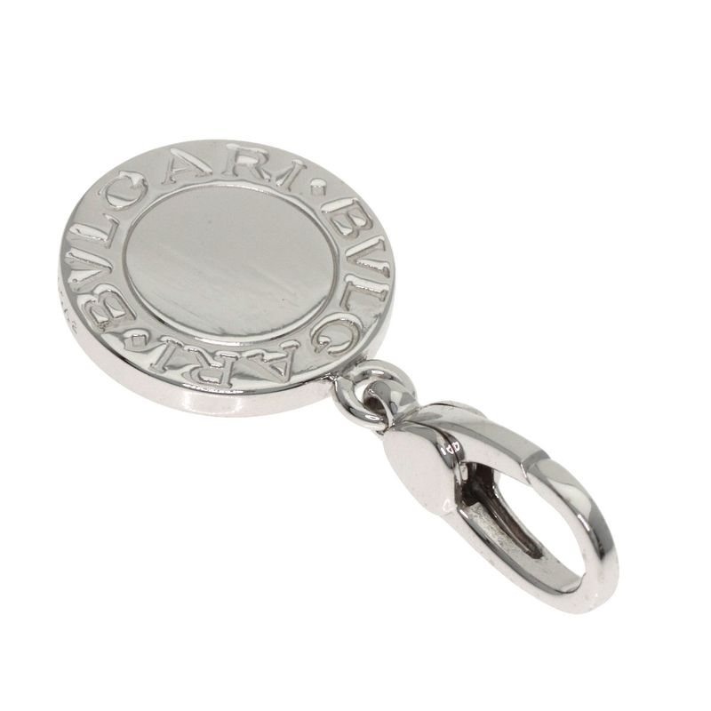 Bvlgari Onyx Charm Pendant Top 18k White Gold