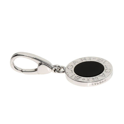 Bvlgari Onyx Charm Pendant Top 18k White Gold