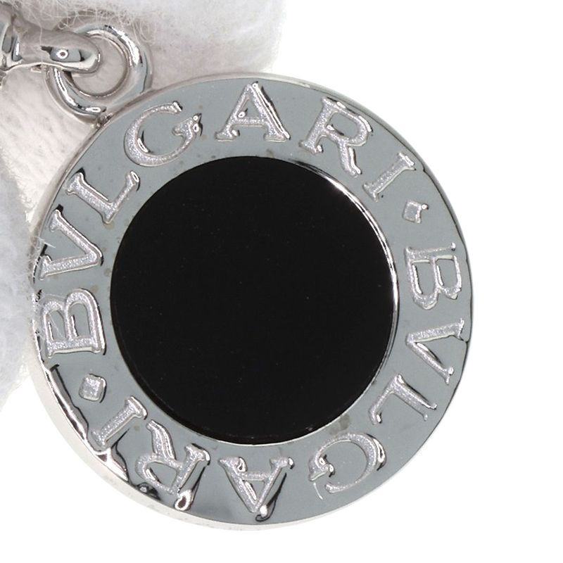 Bvlgari Onyx Charm Pendant Top 18k White Gold