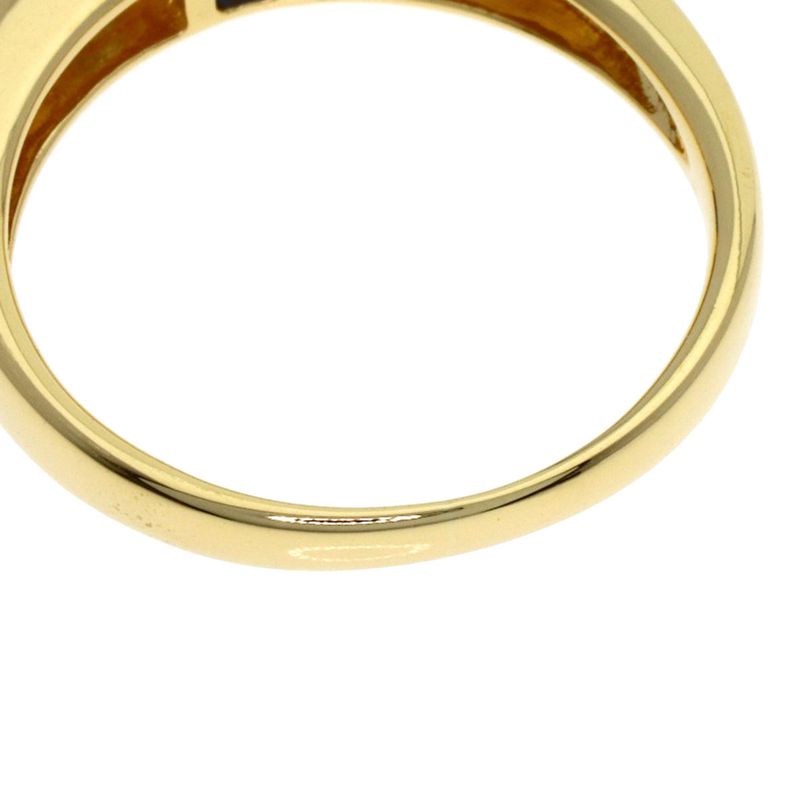 Tiffany & Co Stacking Saffiano Diamond Ring 18k Yellow Gold