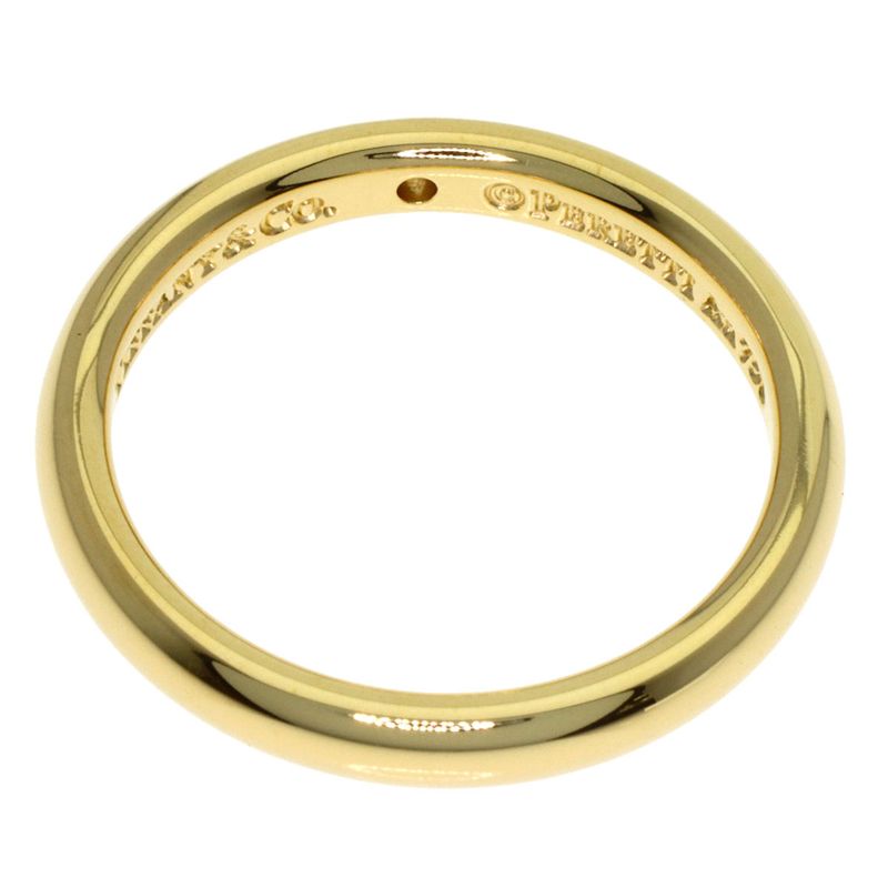 Tiffany & Co Stacking Band Diamond Ring 18k Yellow Gold