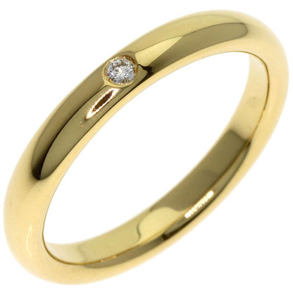 Tiffany & Co Stacking Band Diamond Ring 18k Yellow Gold