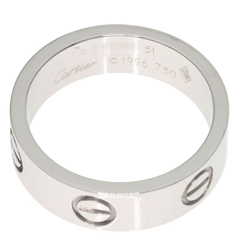 Cartier Love Ring 51 18k White Gold