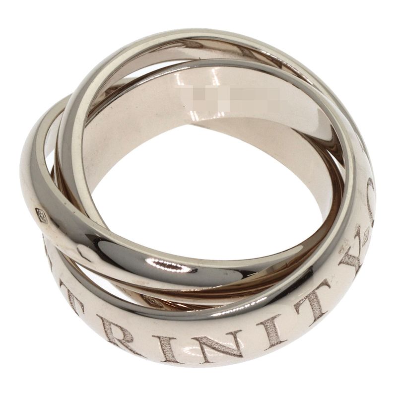 Cartier Trinity Christmas Limited 46 Ring 18k White Gold