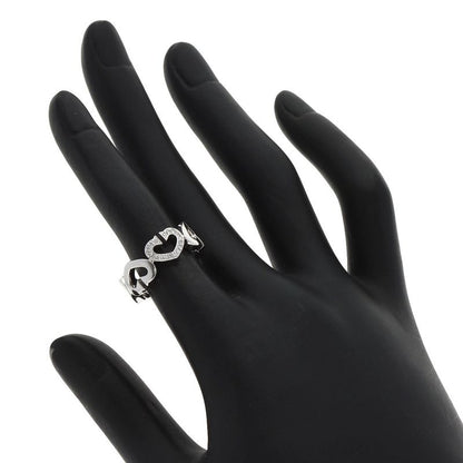 Cartier C Heart Diamond 48 Ring 18k White Gold