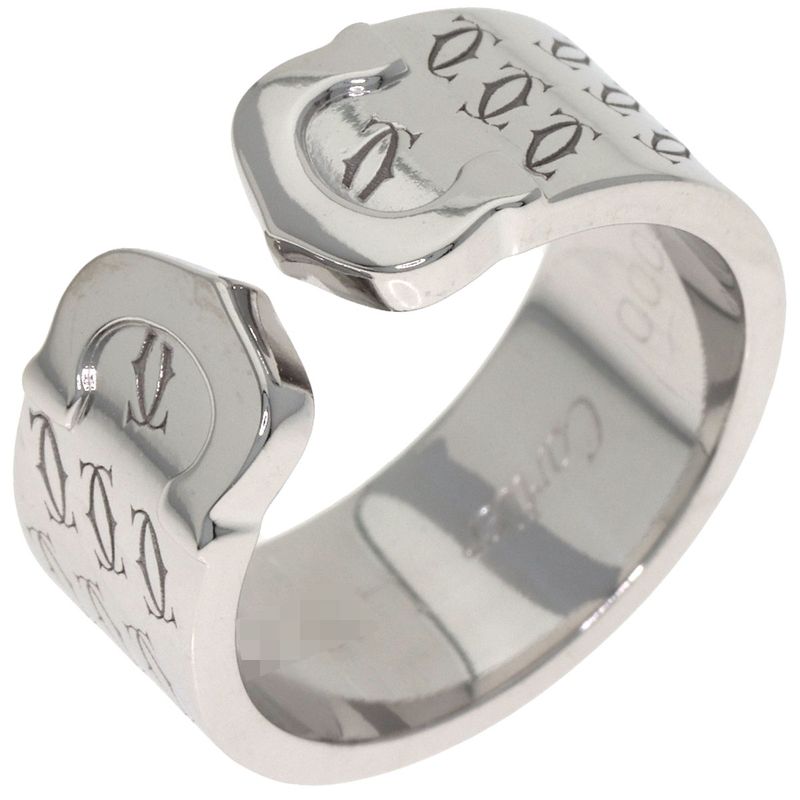 Cartier 2C Christmas Limited 51 Ring 18k White Gold