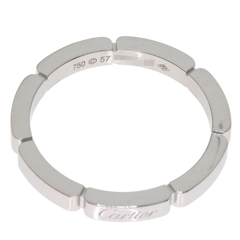 Cartier Maillon Panthère 57 Ring 18k White Gold