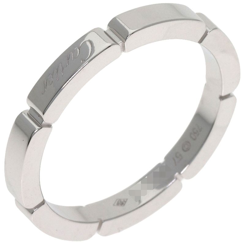 Cartier Maillon Panthère 57 Ring 18k White Gold
