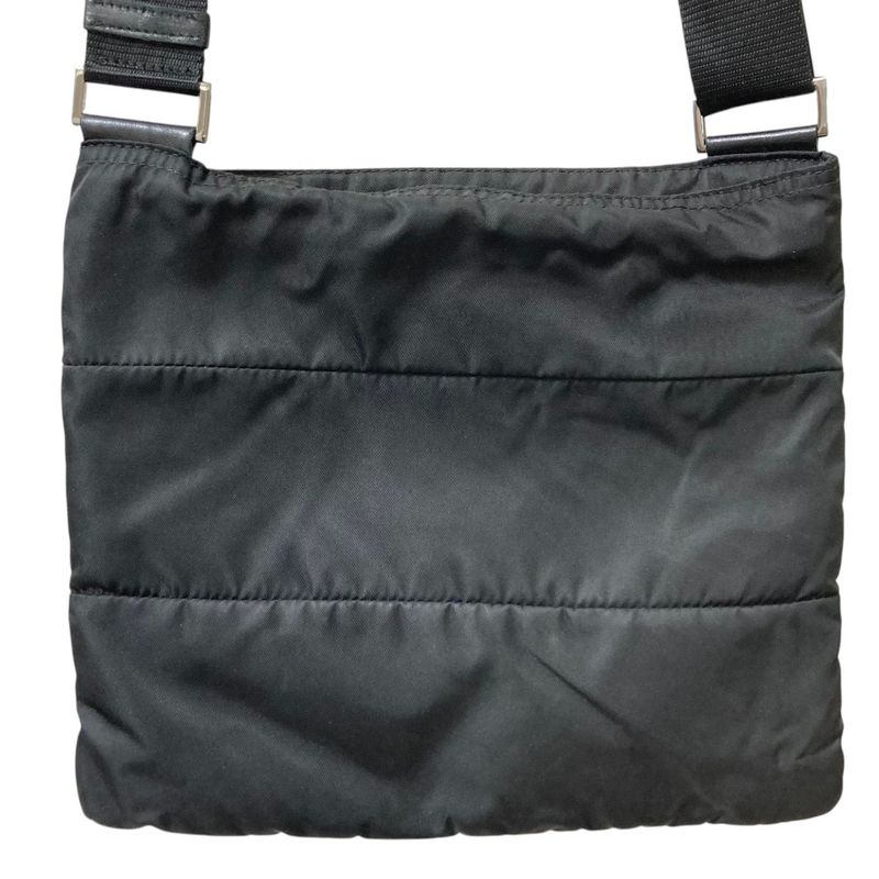 Prada Triangle Logo Shoulder Bag Black