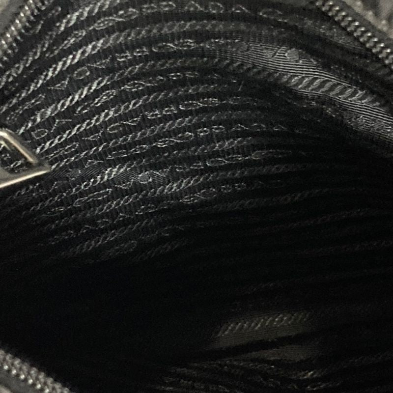Prada Triangle Logo Shoulder Bag Black