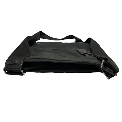 Prada Triangle Logo Shoulder Bag Black
