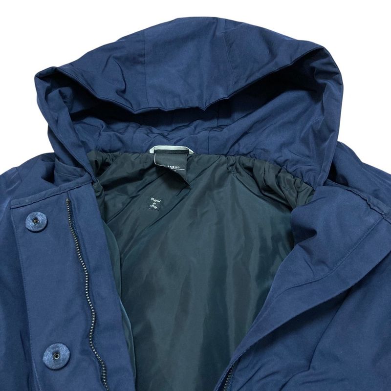 Max Mara Weekend Hooded Padding Coat 38 Navy