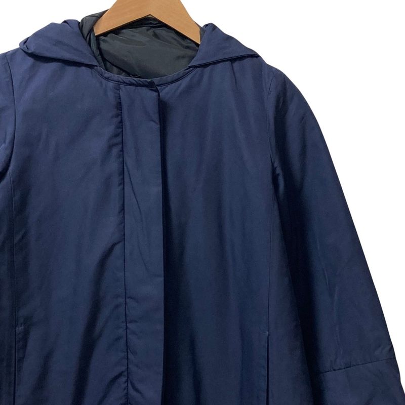 Max Mara Weekend Hooded Padding Coat 38 Navy