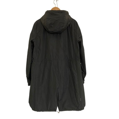 Moncler Eufrasia Flower Print Nylon Reversible Coat 0 Black Multicolor