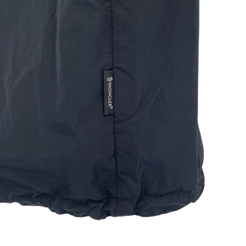 Moncler Eufrasia Flower Print Nylon Reversible Coat 0 Black Multicolor