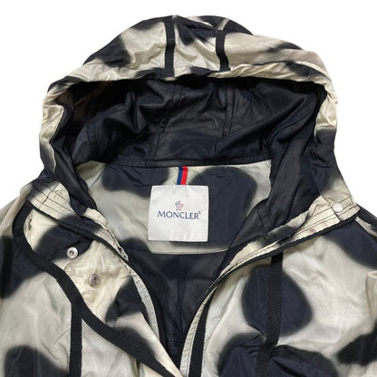 Moncler Antares Hooded Nylon Coat Jacket 0 Gray Black