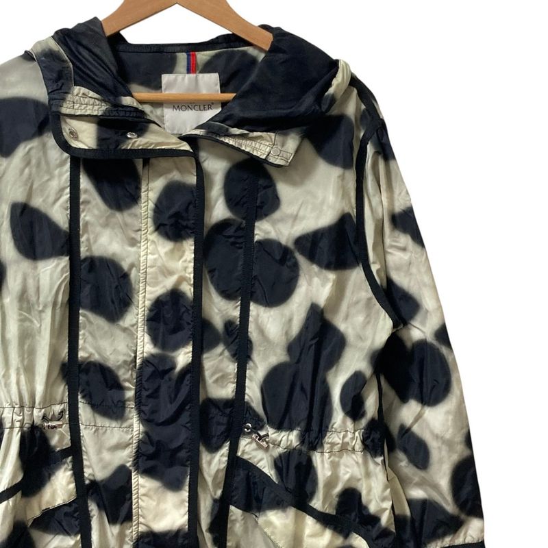 Moncler Antares Hooded Nylon Coat Jacket 0 Gray Black