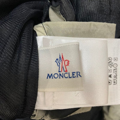 Moncler Antares Hooded Nylon Coat Jacket 0 Gray Black