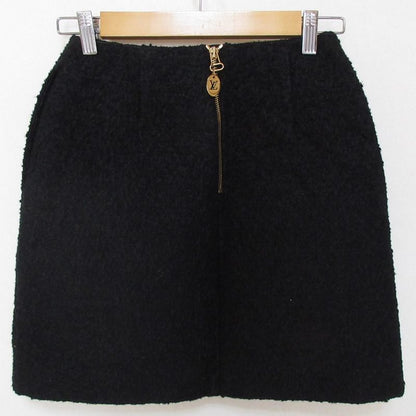 Louis Vuitton Silk Blend Twisted Mini Skirt 34 Black
