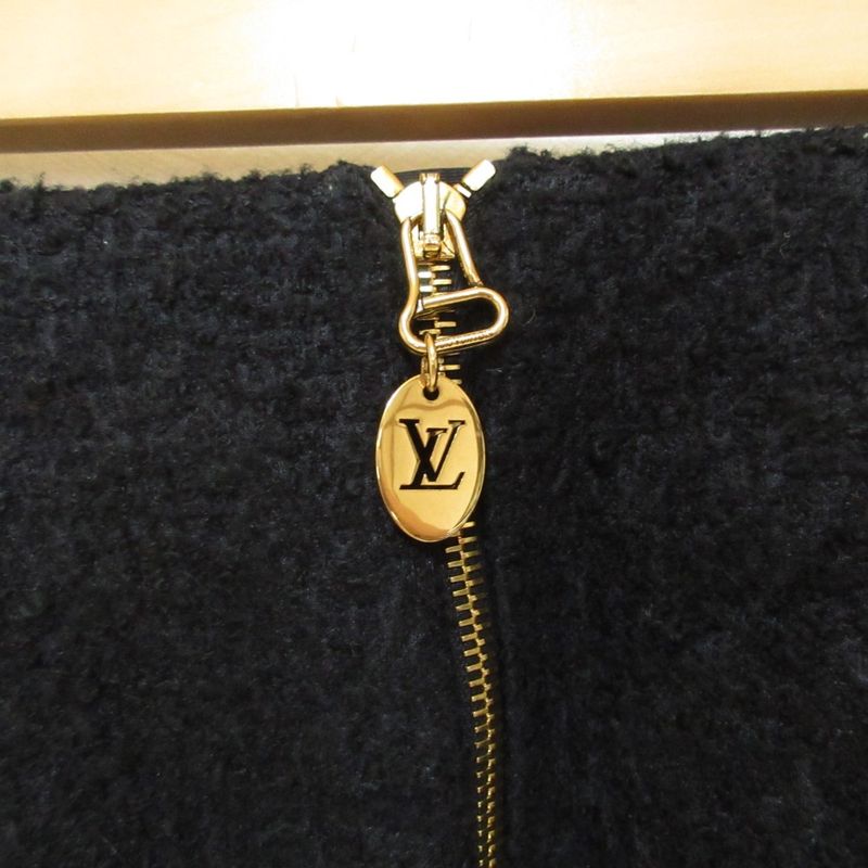 Louis Vuitton Silk Blend Twisted Mini Skirt 34 Black