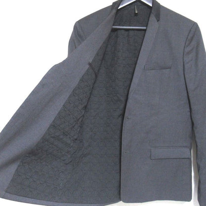Dior Homme Single Padded Smoking Jacket Tailored 48 Gray