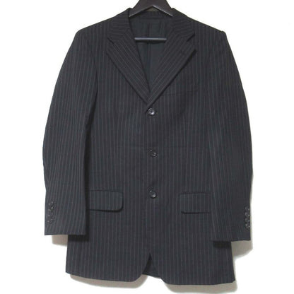 Gucci Era Pinstripe Pattern Tiered Jacket Trousers Pants Suit Set Black