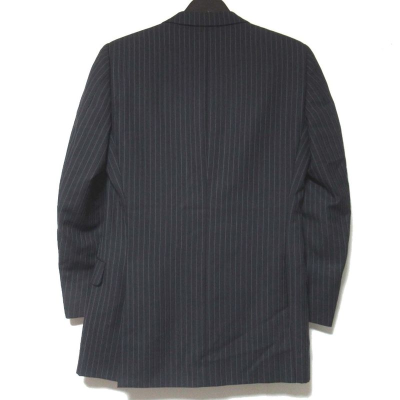 Gucci Era Pinstripe Pattern Tiered Jacket Trousers Pants Suit Set Black